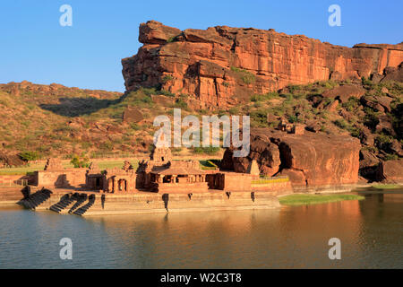 Bhutanatha Tempel (6. Jh.), Badami, Karnataka, Indien Stockfoto