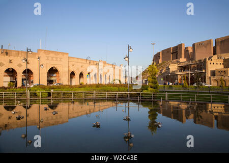 Irak, Kurdistan, Erbil, Qaysari Basare, Shar Park und die Zitadelle - behauptete, die älteste durchgehend bewohnte Stadt der Welt. Stockfoto