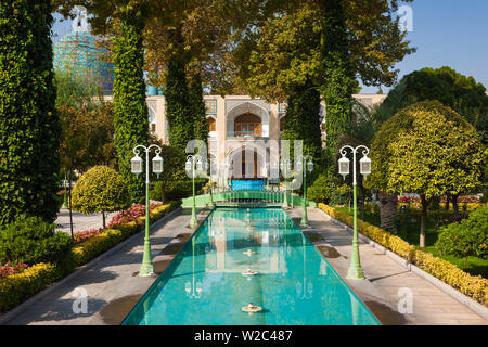 Iran, Iran, Esfahan, Hotel Abbasi, Hof Stockfoto