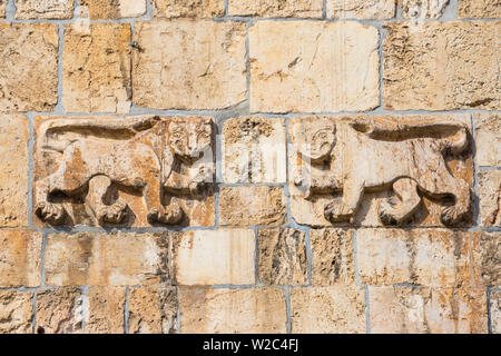 Israel, Jerusalem, alte Stadt, St Stephen's Gate - The Lion Gate Stockfoto