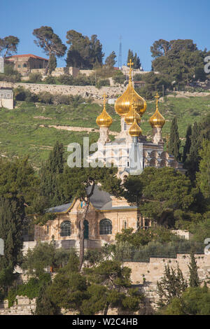 Israel, Jerusalem, Ölberg, Kirche der Maria Magdalena Stockfoto