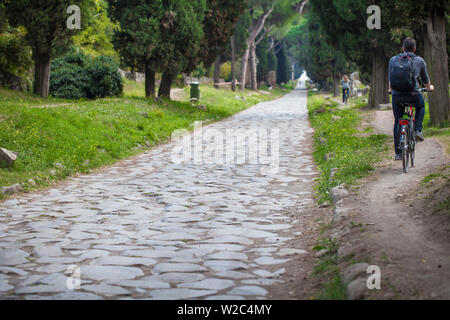 Italien, Latium, Rom, Appia - Antike römische Straße Stockfoto