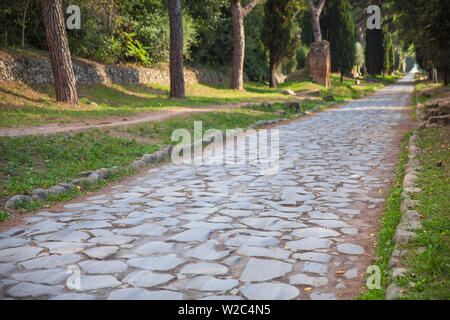 Italien, Latium, Rom, Appia - Antike römische Straße Stockfoto