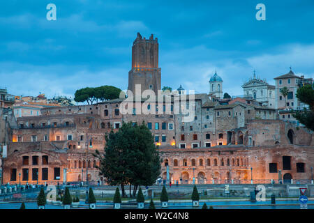 Italien, Latium, Rom, Ansicht von Mercati di Traiano - der Trajan Markt Stockfoto