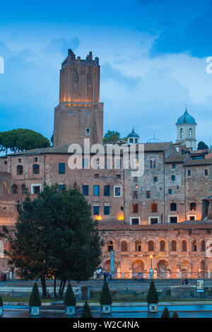 Italien, Latium, Rom, Ansicht von Mercati di Traiano - der Trajan Markt Stockfoto