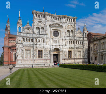 Klosterkirche, Kloster Certosa di Pavia, Lombardei, Italien Stockfoto