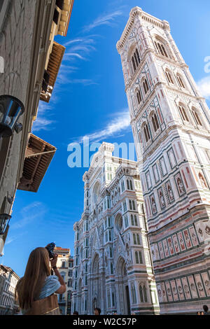 Campanile der Duomo, Florenz, Toskana, Italien Stockfoto