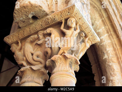 Kreuzgang der Kathedrale von Monreale, Monreale, Sizilien, Italien Stockfoto