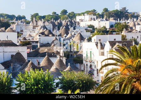 Trulli Häuser, Alberobello, Apulien, Puglia, Italien Stockfoto