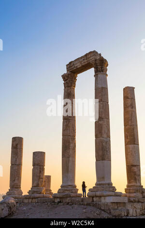 Überreste der Tempel des Herkules auf der Zitadelle, Amman, Jordanien Stockfoto