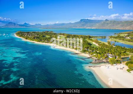 Beachcomber Paradis Hotel, Le Morne Brabant Halbinsel, Black River (Riviere Noire), Westküste Mauritius Stockfoto