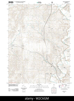 USGS TOPO Karte Indiana in Oolitic 20110613 TM Wiederherstellung Stockfoto