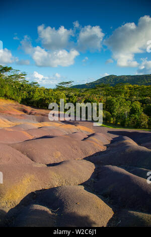 Sieben farbigen Erden, Chamarel, Black River (Riviere Noire), Mauritius Stockfoto