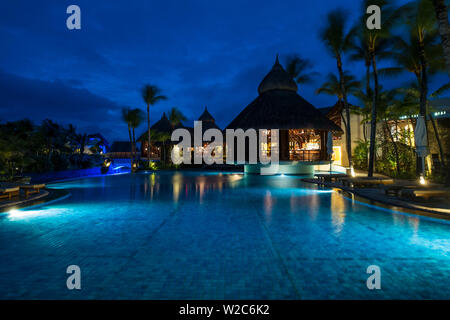 Le Touessrok Hotel, Trou D'eau Douce, Flacq, Ostküste, Mauritius Stockfoto