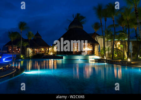 Le Touessrok Hotel, Trou D'eau Douce, Flacq, Ostküste, Mauritius Stockfoto