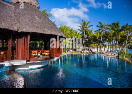 Le Touessrok Hotel, Trou D'eau Douce, Flacq, Ostküste, Mauritius Stockfoto