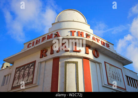 Art déco-Rialto Film, Casablanca, Marokko, Nordafrika Stockfoto