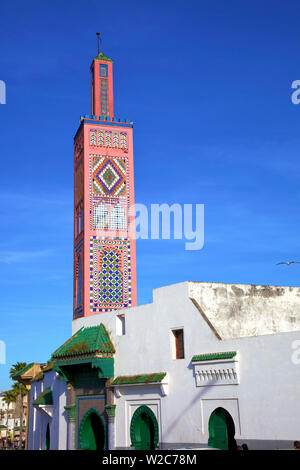 Moschee von Sidi Bou Abib, Grand Socco, Tanger, Marokko, Nordafrika Stockfoto