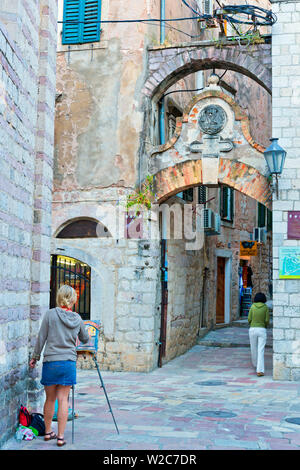 Montenegro, Bucht von Kotor, Kotor, Altstadt, Stari Grad Stockfoto