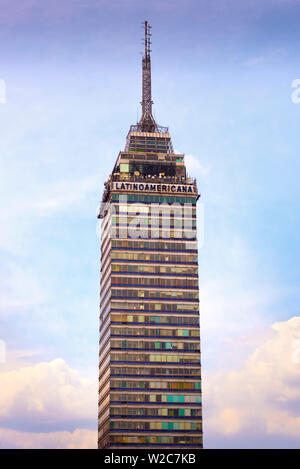 Mexiko, Mexiko City, Torre Latinoamericana, lateinamerikanische Turm, Wahrzeichen, Skyline Stockfoto