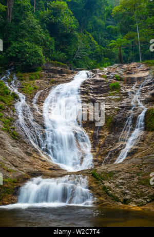 Malaysia, Perak, Batang Padang, Tapah, Lata Iskandar Wasserfälle Stockfoto