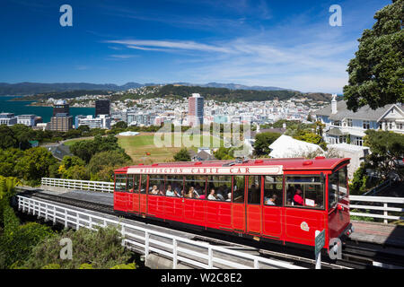 Neuseeland, Nordinsel, Wellington, Wellington Cable Car, Wellington Botanischen Gärten Stockfoto