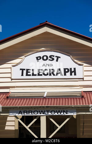 Neuseeland, Südinsel, Otago, Arrowtown, Post- und Telegraphenwesen Gebäude Stockfoto