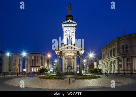 Neuseeland, Südinsel, Southland, Invercargill, clocktower, Tay und Dee Straßen, Dawn Stockfoto