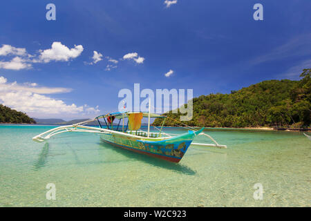 Philippinen, Palawan, Port Barton, Turtle Bay Stockfoto