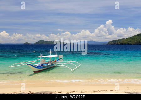 Philippinen, Palawan, Port Barton, Cacnipa Insel Stockfoto