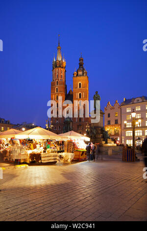 Christmas Market, Krakau, Polen, Europa Stockfoto