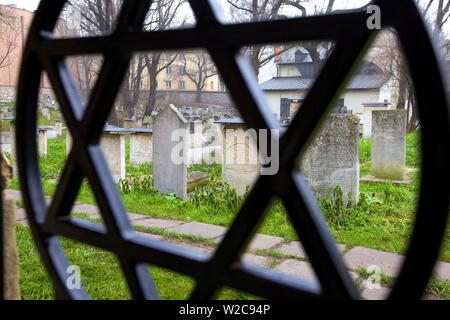 Remuh Friedhof, Kazimierz, Krakow, Polen, Europa Stockfoto