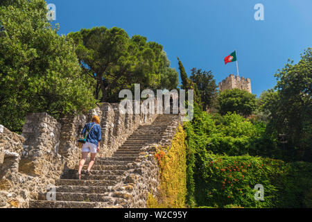 Portugal, Lissabon, Alfama, Castelo de Sao Jorge Stockfoto