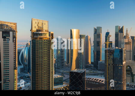 Die Skyline von Doha, Doha, Qatar Stockfoto