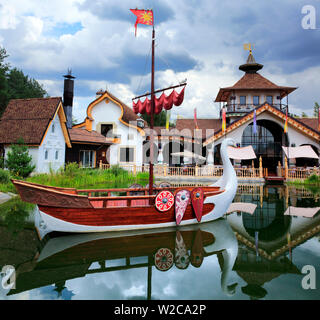 Restaurant im traditionellen russischen Stil, Solotcha, Ryazan, Russland Stockfoto