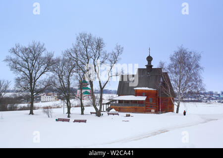 Die hölzerne Kirche von St. Nicholas (1766), Suzdal, Wladimir, Russland Stockfoto
