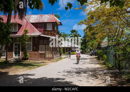 La Passe, La Digue, Seychellen Stockfoto