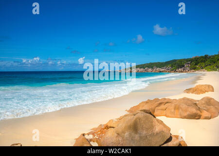 Petite Anse, La Digue, Seychellen Stockfoto