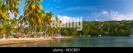 Karibik, St. Lucia, , Marigot Marigot Bay Stockfoto