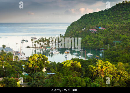 Karibik, St. Lucia, , Marigot Marigot Bay Stockfoto