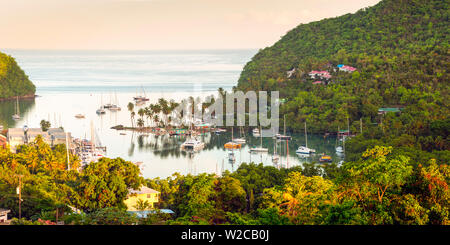 Karibik, St. Lucia, , Marigot Marigot Bay Stockfoto