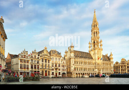 Brüssel - Grand Place, Belgien, niemand Stockfoto