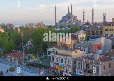 Die blaue Moschee (Sultan Ahmet Camii), Sultanahmet, Stadtbild von Istanbul, Türkei Stockfoto
