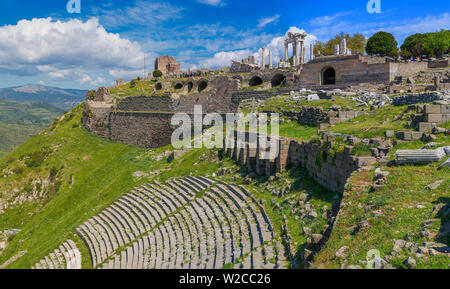 Theater von Pergamon, Bergama, Provinz Izmir, Türkei Stockfoto