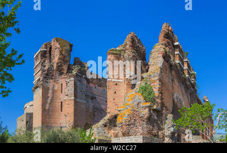 Red Basilika, Tempel der Isis und Serapis, Pergamon, Bergama, Provinz Izmir, Türkei Stockfoto