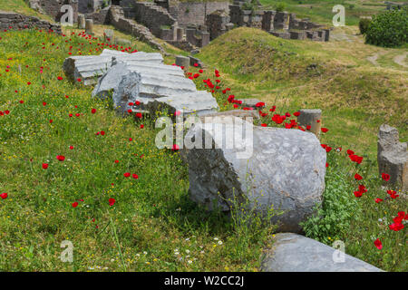 Heiligtum des Asklepios, Pergamon, Bergama, Provinz Izmir, Türkei Stockfoto