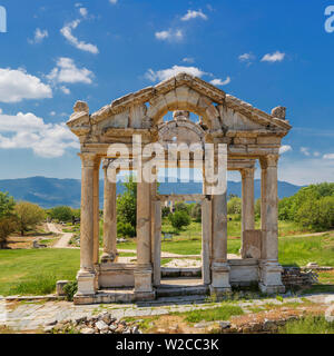 Tetrapylon, Ruinen des antiken Aphrodisias, Provinz Aydin, Türkei Stockfoto