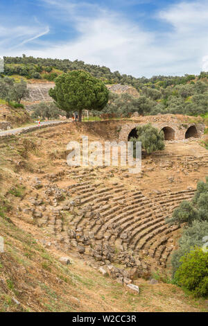 Theater, Ruinen der antiken Nysa am Maeander, Provinz Aydin, Türkei Stockfoto