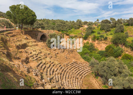 Theater, Ruinen der antiken Nysa am Maeander, Provinz Aydin, Türkei Stockfoto