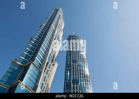 Marriott Marquis Hotel (Weltweit höchste Hotel Gebäude ab 2013), Business Bay, Dubai, Vereinigte Arabische Emirate Stockfoto